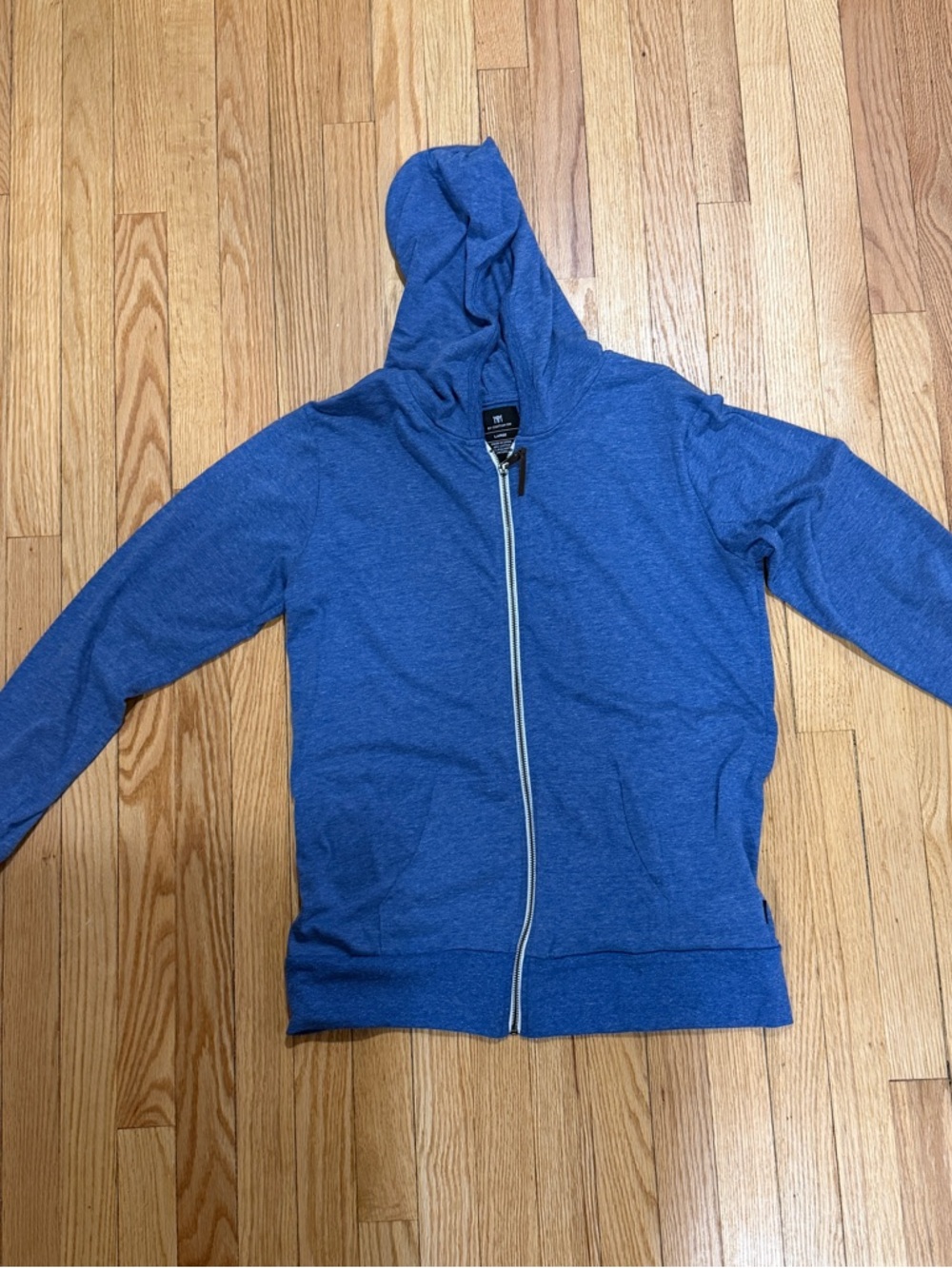 Cotton On Heathered Blue Full-Zip Hoodie
